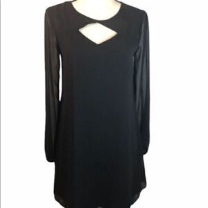 BCBGeneration Keyhole Cutout Black Dress XS